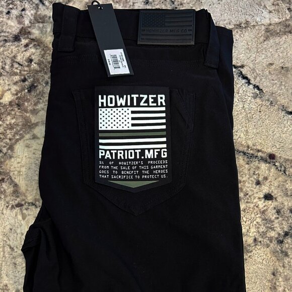 HOWITZER Men's Patriot Tactical Pants Size 31x32 Black Stretch Pocket Brand New - Picture 1 of 5